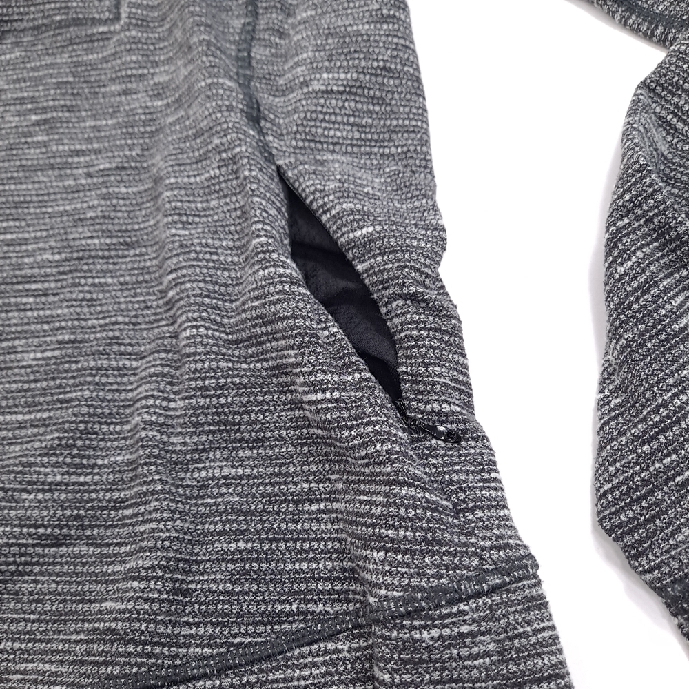 Lululemon Think Fast Women’s Pullover Heathered Black White Coco Pique - Size 10 - Picture 8 of 16